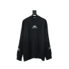 Balenciaga Embroidered Knitted Sweater Black Balenciaga Embroidered Knitted Sweater Black