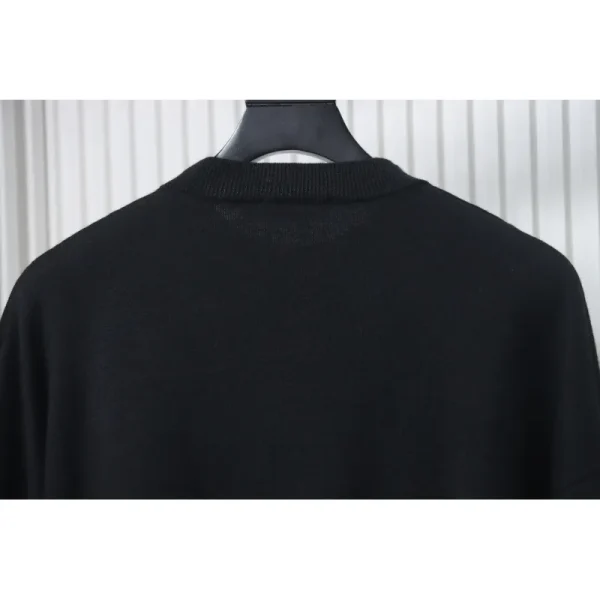 balenciaga_embroidered_knitted_sweater_black_1CEB6C01C531E Balenciaga Embroidered Knitted Sweater Black