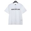 Balenciaga embroidered letters distressed short-sleeve white Balenciaga embroidered letters distressed short-sleeve white