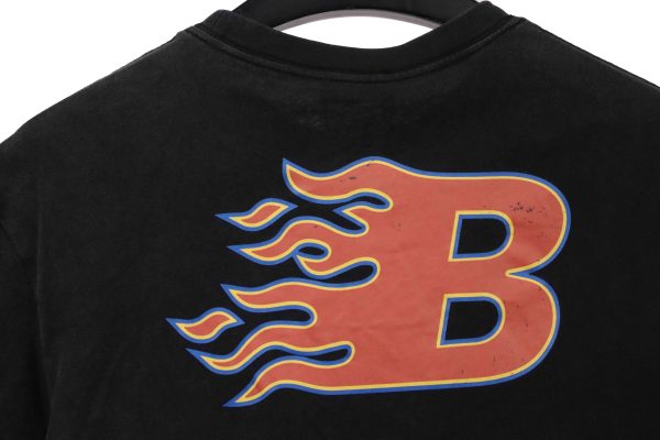 balenciaga_flame_letter_short_sleeve_1C0CA0CEE7B13 Balenciaga flame letter short sleeve