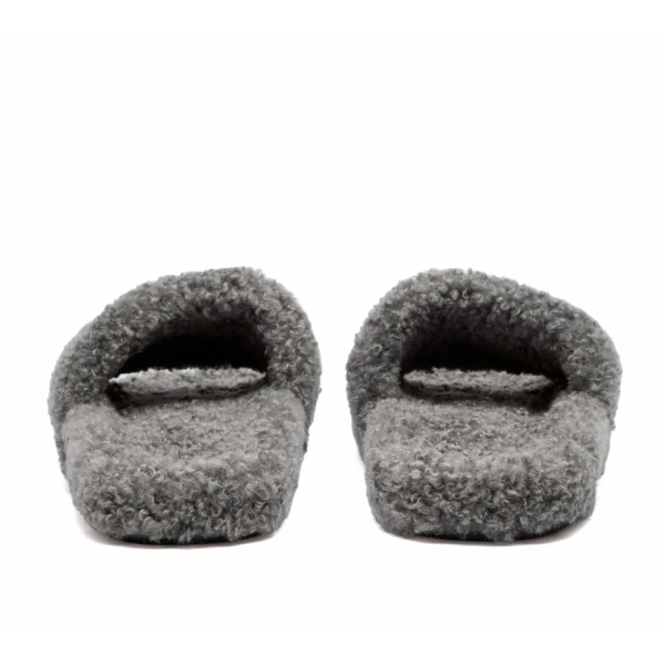Balenciaga Furry Slide Dark Grey