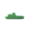 Balenciaga Furry Slide Green