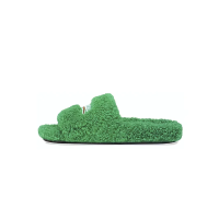 Balenciaga Furry Slide Green Balenciaga Furry Slide Green