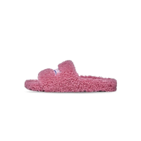 Balenciaga Furry Slide Rose Red