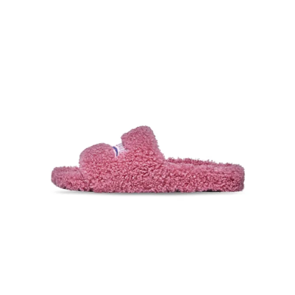 Balenciaga Furry Slide Rose Red Balenciaga Furry Slide Rose Red