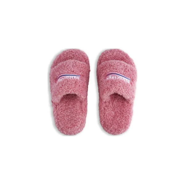 balenciaga_furry_slide_rose_red_1B8150468D91F Balenciaga Furry Slide Rose Red