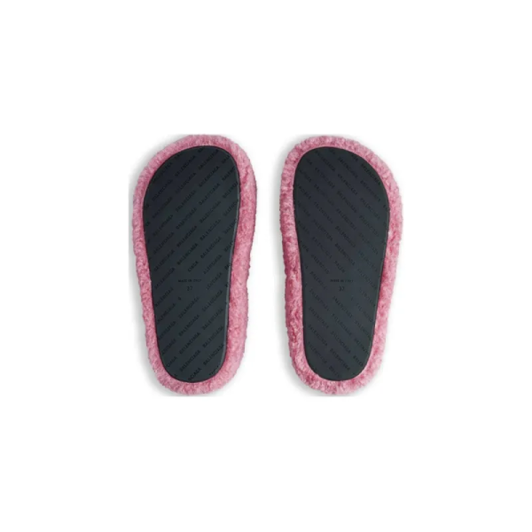 balenciaga_furry_slide_rose_red_1B815046EE31F Balenciaga Furry Slide Rose Red