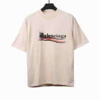 Balenciaga fuzzy cola print short-sleeve white