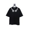 Balenciaga Hot Diamond Earphone Short Sleeve Black Balenciaga Hot Diamond Earphone Short Sleeve Black
