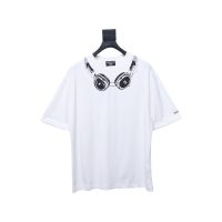 Balenciaga Hot Diamond Earphone Short Sleeve white Balenciaga Hot Diamond Earphone Short Sleeve white