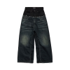 balenciaga_layered_denim_jeans_1B16AE9252812 Balenciaga Layered Denim Jeans