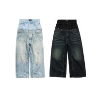 Balenciaga Layered Denim Jeans Balenciaga Layered Denim Jeans