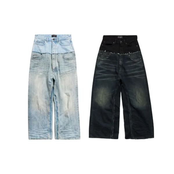 Balenciaga Layered Denim Jeans Balenciaga Layered Denim Jeans