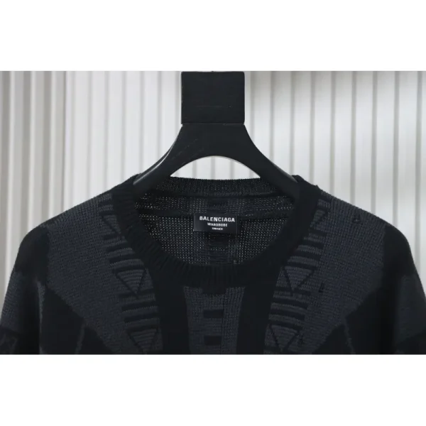balenciaga_logo_graphic_print_crew_neck_knitted_sweater_1CEB6E43B9215 Balenciaga Logo Graphic Print Crew Neck Knitted Sweater