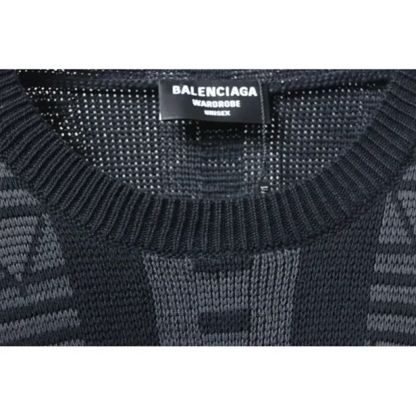 balenciaga_logo_graphic_print_crew_neck_knitted_sweater_1CEB6E44BA513 Balenciaga Logo Graphic Print Crew Neck Knitted Sweater