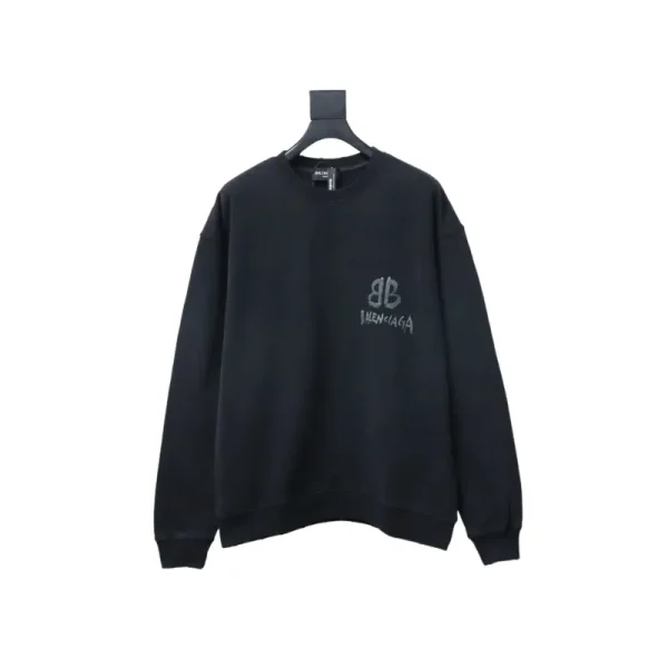 Balenciaga Luminous Print Sweatshirt Black Balenciaga Luminous Print Sweatshirt Black