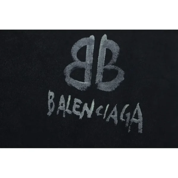 balenciaga_luminous_print_sweatshirt_black_1CEB714351514 Balenciaga Luminous Print Sweatshirt Black