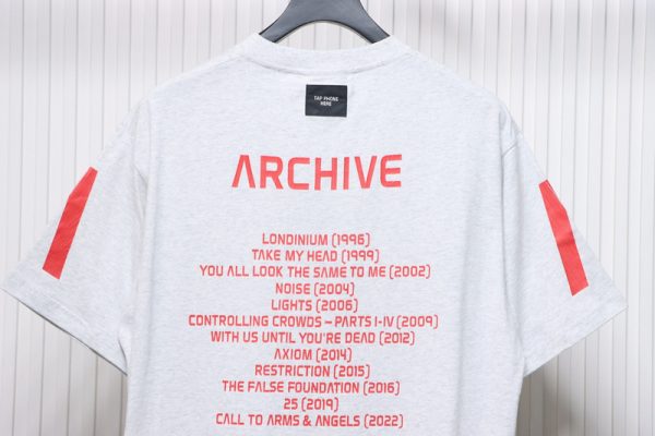 Balenciaga Music capsule collection cracked arrow print short sleeves