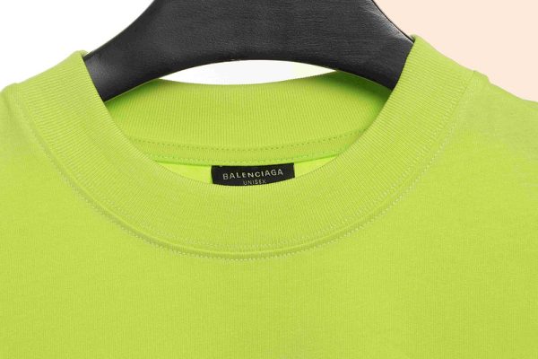 balenciaga_overlapping_logo_short_sleeve_green_1C0CA22FE5715 Balenciaga Overlapping LOGO Short Sleeve Green
