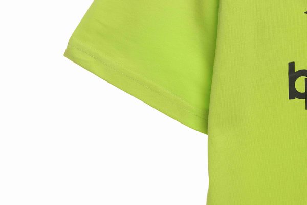 balenciaga_overlapping_logo_short_sleeve_green_1C0CA2303391C Balenciaga Overlapping LOGO Short Sleeve Green