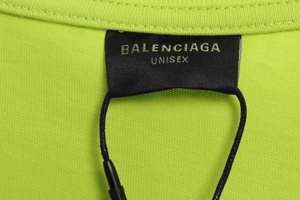 balenciaga_overlapping_logo_short_sleeve_green_1C0CA232E6B18 Balenciaga Overlapping LOGO Short Sleeve Green