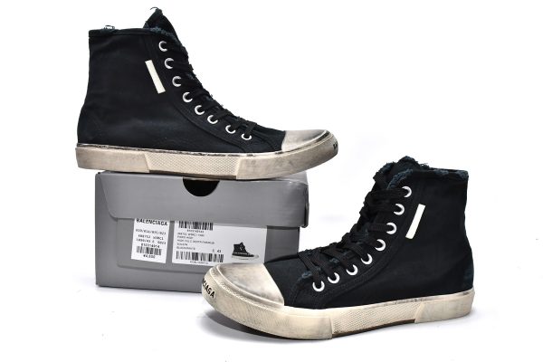 Balenciaga Paris High Top Black 688752W3RC11090
