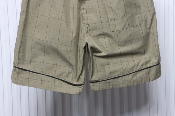 balenciaga_plaid_letter_embroidered_shorts_1C493F8EF6E15 Balenciaga Plaid Letter Embroidered Shorts