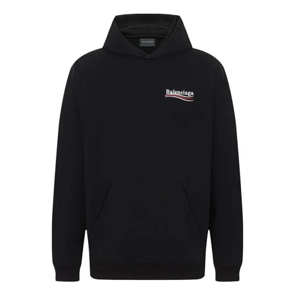 Balenciaga Political Campaign Hoodie Medium Fit 'Black' 600583TKVI91070 Balenciaga Political Campaign Hoodie Medium Fit 'Black' 600583TKVI91070