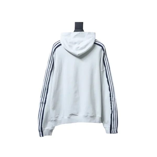 Balenciaga Splicing Ribbon Hoodies White