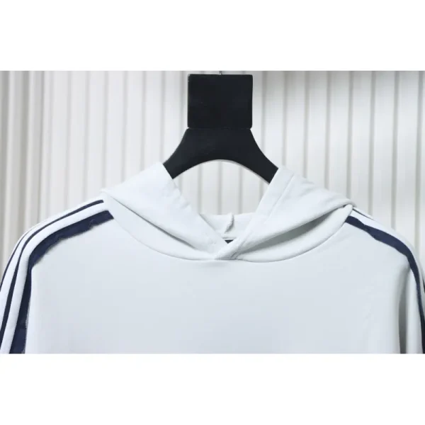 Balenciaga Splicing Ribbon Hoodies White