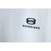 Balenciaga Splicing Ribbon Hoodies White