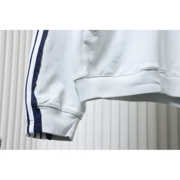 Balenciaga Splicing Ribbon Hoodies White