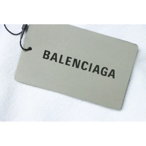 Balenciaga Splicing Ribbon Hoodies White