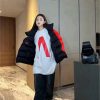 Balenciaga SPORTS ICON TRACKSUIT cocoon-shaped double-sided wide turtleback down jacket