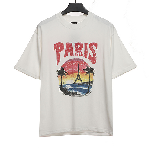 Balenciaga Sunset Beach Tower Short Sleeve White Balenciaga Sunset Beach Tower Short Sleeve White