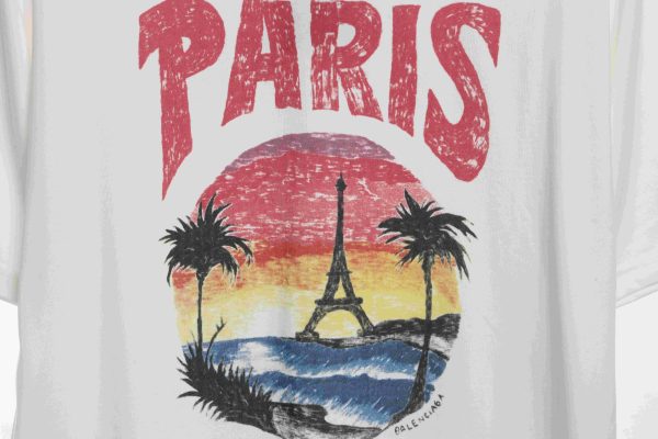 balenciaga_sunset_beach_tower_short_sleeve_white_1C0CA1E30801B Balenciaga Sunset Beach Tower Short Sleeve White