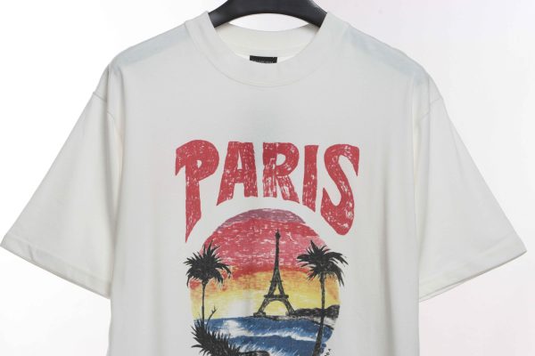 balenciaga_sunset_beach_tower_short_sleeve_white_1C0CA1E63961B Balenciaga Sunset Beach Tower Short Sleeve White