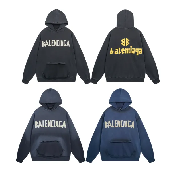 Balenciaga Tape Type Ripped Pocket Hoodie Oversized YZ 0400018953488 Balenciaga Tape Type Ripped Pocket Hoodie Oversized YZ 0400018953488