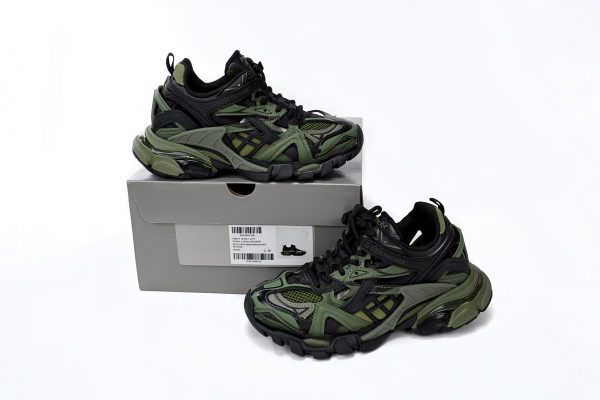 Balenciaga Track 2 Sneaker Military Black 568614 W3AE1 2311