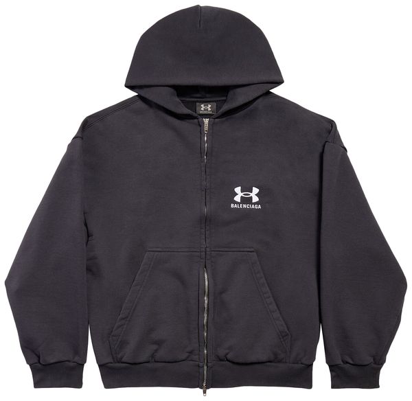 Balenciaga x Under Armour Zip Up Hoodie 'Black/White' Balenciaga x Under Armour Zip Up Hoodie 'Black/White'