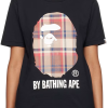 bape_a_bathing_ape_check_by_bathing_tee_black_beige_1ACC05D00CB1B BAPE A Bathing Ape Check by Bathing Tee Black/Beige