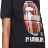 bape_a_bathing_ape_check_by_bathing_tee_black_beige_1ACC05D01081F BAPE A Bathing Ape Check by Bathing Tee Black/Beige