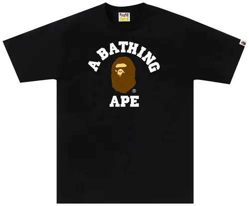 BAPE College Tee Black BAPE College Tee Black