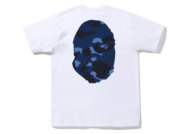bape_color_camo_big_ape_head_tee_white_blue_1B6676F323D1C BAPE Color Camo Big Ape Head Tee White Blue