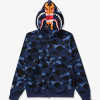 BAPE COLOR CAMO TIGER SHARK WIDE FULL ZIP DOUBLE-NAVY BAPE COLOR CAMO TIGER SHARK WIDE FULL ZIP DOUBLE-NAVY
