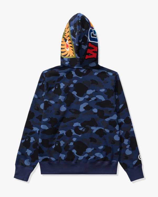 bape_color_camo_tiger_shark_wide_full_zip_double___navy_1C6E688D6471A BAPE COLOR CAMO TIGER SHARK WIDE FULL ZIP DOUBLE-NAVY