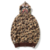 BAPE Cookie Camo 2 Shark Full Zip Hoodie Brown