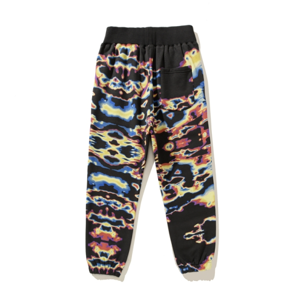 bape_honeycomb_transform_camo_dandy_upstart_casual_pants_1AE1D14D7B514 BAPE FW23 full-print letter series shark loose version trousers and sweatpants