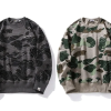 BAPE LAYERED LINE CAMO CREWNECK BAPE LAYERED LINE CAMO CREWNECK