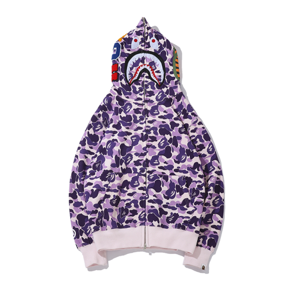 BAPE Purple Camouflage Hooded Hoodie BAPE Purple Camouflage Hooded Hoodie